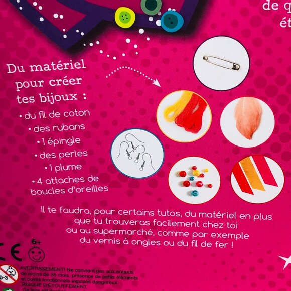 Mon Coffret Bijoux A Creer (Create Jewelry) French Toy For Age 6+ New in Box - Picture 8 of 10